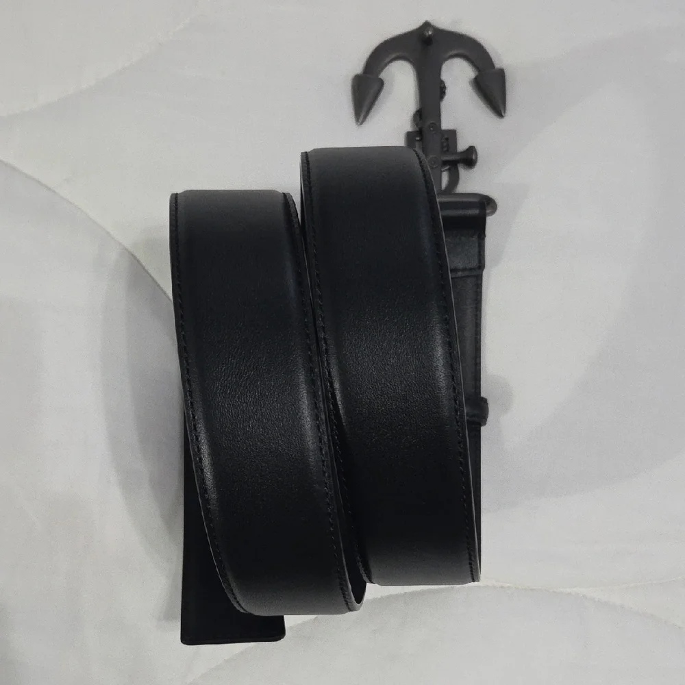 Dolce & Gabbana Black Anchor Buckle Belt - Picture 9 of 14
